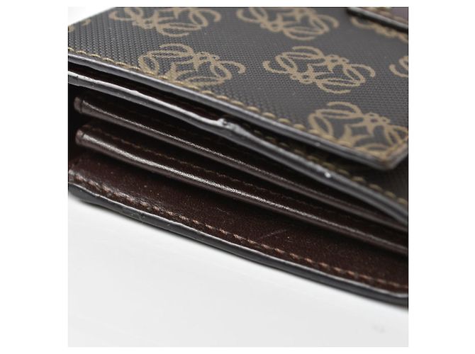 Cartera larga bi-fold Loewe Anagram Brown Castaño - vista 6