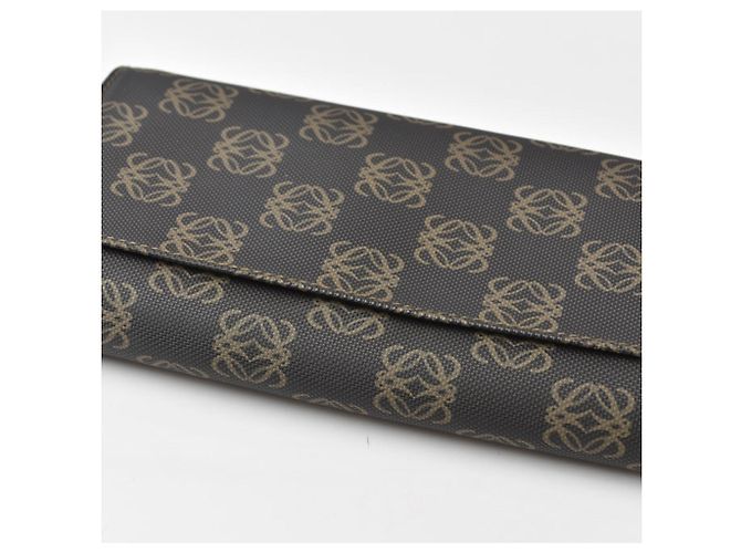 Cartera larga bi-fold Loewe Anagram Brown Castaño - vista 7