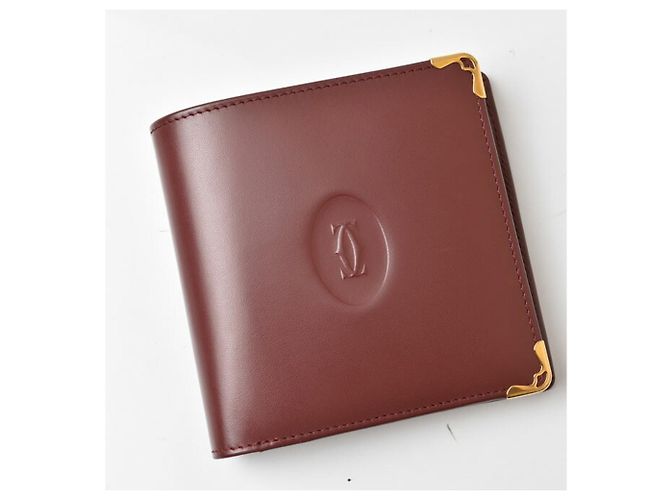 Cartera Bifold Cartier en Bordeaux Burdeos - vue 3