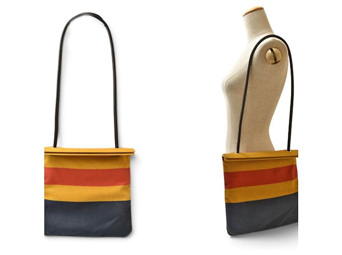 Hermès Bolso de hombro Hermes HERMES Sac Aline MM Azul Naranja Amarillo - vista 3