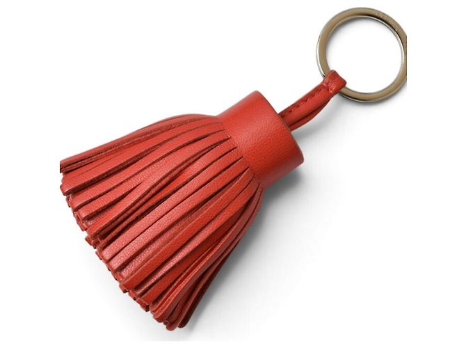 Hermès Carmen Tassel Charm Schlüsselanhänger Rot - Ansicht 2
