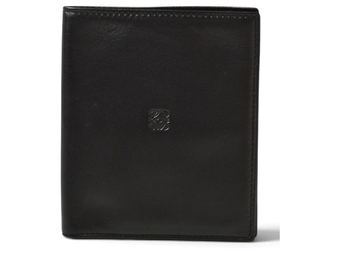Portafoglio bi-fold Loewe in pelle nera Nero - vista 2