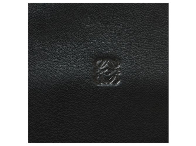Portafoglio bi-fold Loewe in pelle nera Nero - vista 3