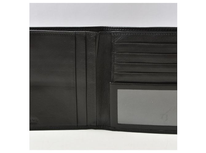 Portafoglio bi-fold Loewe in pelle nera Nero - vista 6