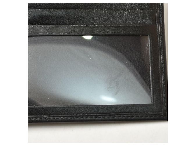 Portafoglio bi-fold Loewe in pelle nera Nero - vista 7