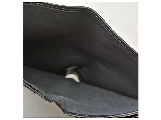 Portafoglio bi-fold Loewe in pelle nera Nero - vista 9
