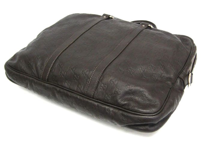 Gucci Convertible Guccissima Leather Large Marrom - vista 2