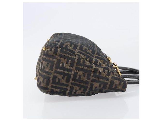 Fendi Vintage FF Handle Zucca Canvas Small Braun - Ansicht 3