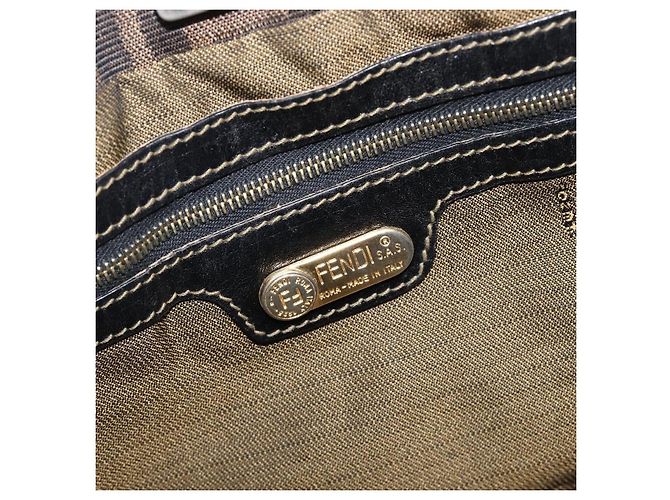 Fendi Vintage FF Handle Zucca Canvas Small Braun - Ansicht 6