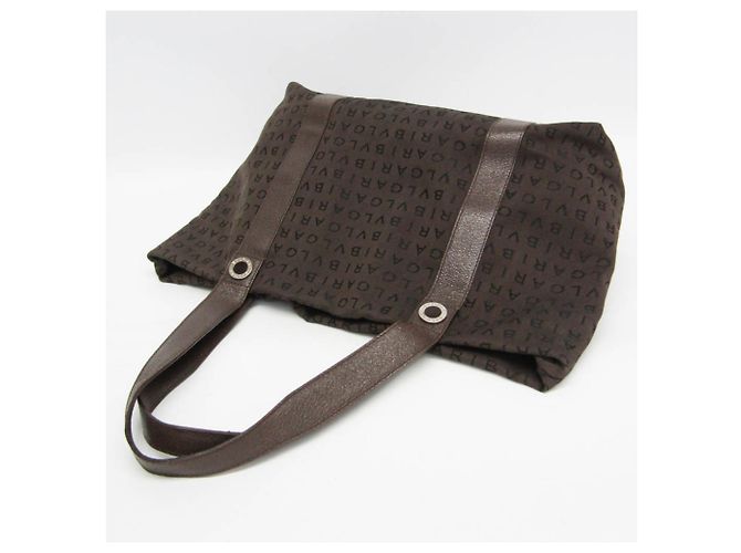 Bulgari Bvlgari Logomania Canvas Castaño - vista 6