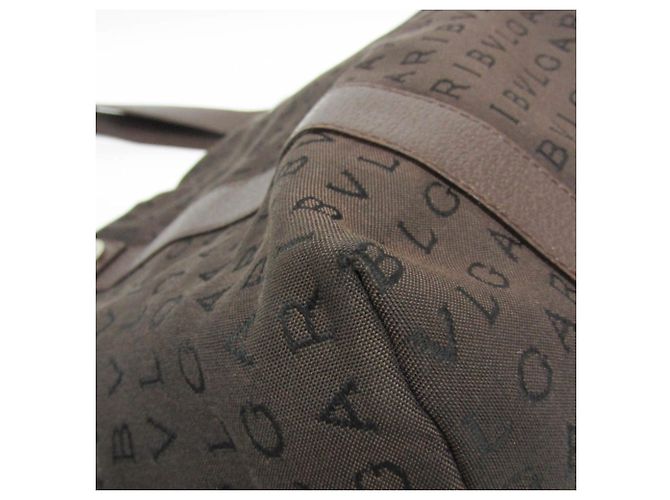 Bulgari Bvlgari Logomania Canvas Castaño - vista 7