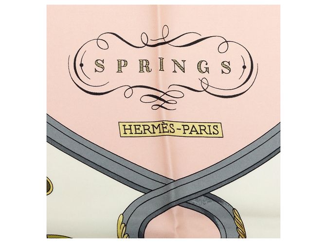 Hermès Hermes Carre 90 Springs Schal Pink Mehrfarben - Ansicht 3
