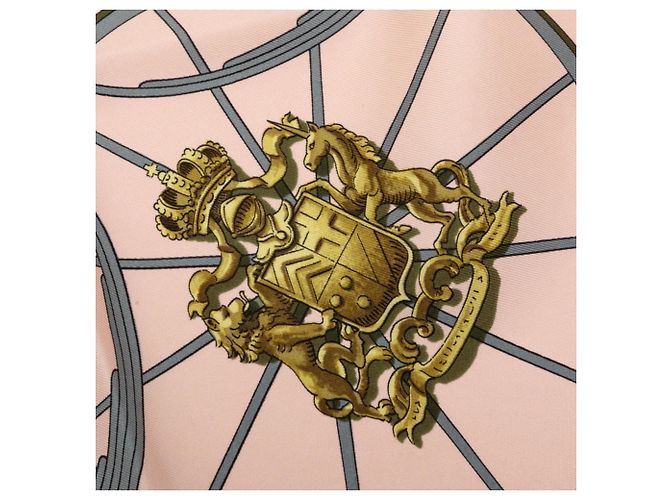 Hermès Hermes Carre 90 Springs Schal Pink Mehrfarben - Ansicht 4
