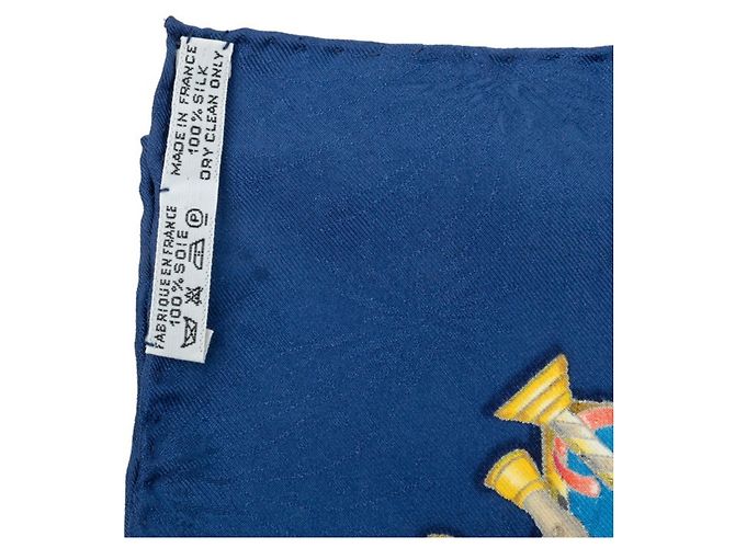 Hermès Carré 90 Luna Park Amusement Scarf Multicolor Azul marino - vista 9
