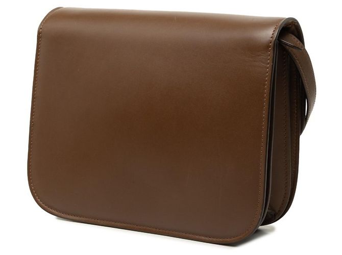 Céline Bolsa Tiracolo Celine Classic Box Marrom - vista 2