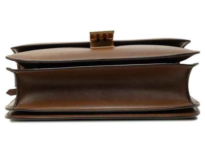 Céline Bolsa Tiracolo Celine Classic Box Marrom - vista 3