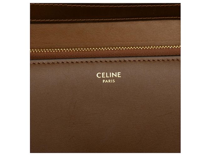 Céline Bolsa Tiracolo Celine Classic Box Marrom - vista 5