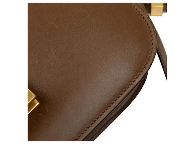 Céline Bolsa Tiracolo Celine Classic Box Marrom - vista 7