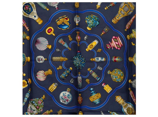Hermès Foulard Hermes Carre 90 Quimporte le flacon Nero Multicolore - vista 3
