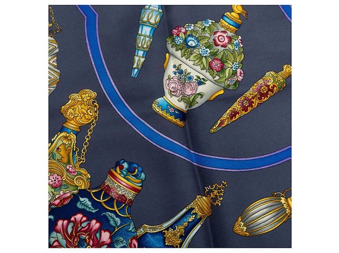 Hermès Foulard Hermes Carre 90 Quimporte le flacon Nero Multicolore - vista 4