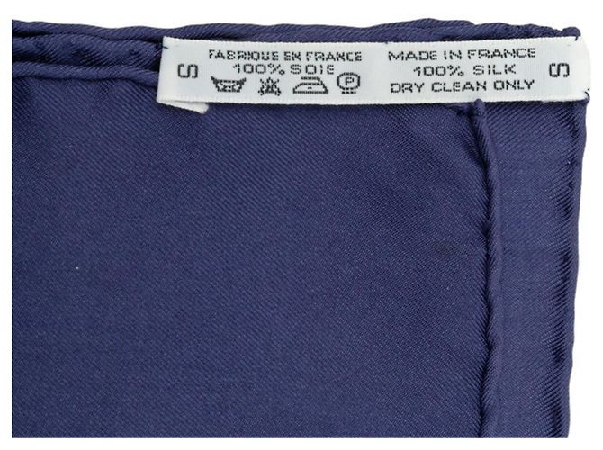 Hermès Carré 90 ECURIES Lenço Stable Multicor Azul marinho - vista 11