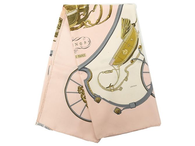 Hermès Hermes Carre 90 Springs Schal Pink Mehrfarben - Ansicht 6