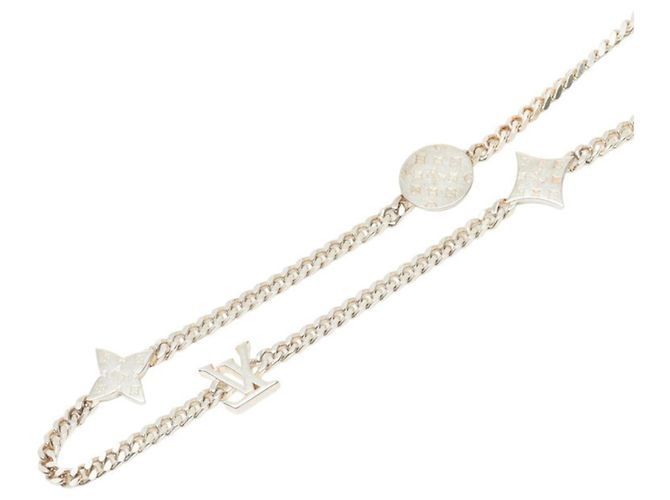 Colar Louis Vuitton LV Spike Charm Prata - vista 2