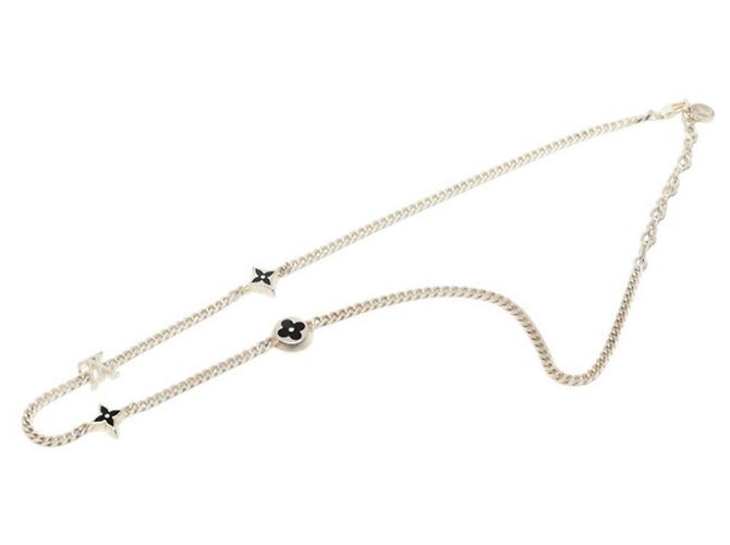 Colar Louis Vuitton LV Spike Charm Prata - vista 3