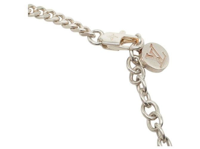 Colar Louis Vuitton LV Spike Charm Prata - vista 4