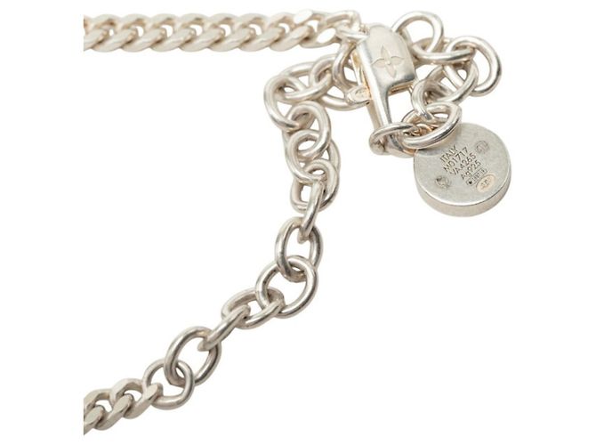 Colar Louis Vuitton LV Spike Charm Prata - vista 5