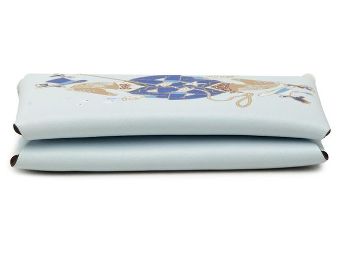 Hermès Hermes Calvi Alician Visitenkartenetui Hellblau - Ansicht 3