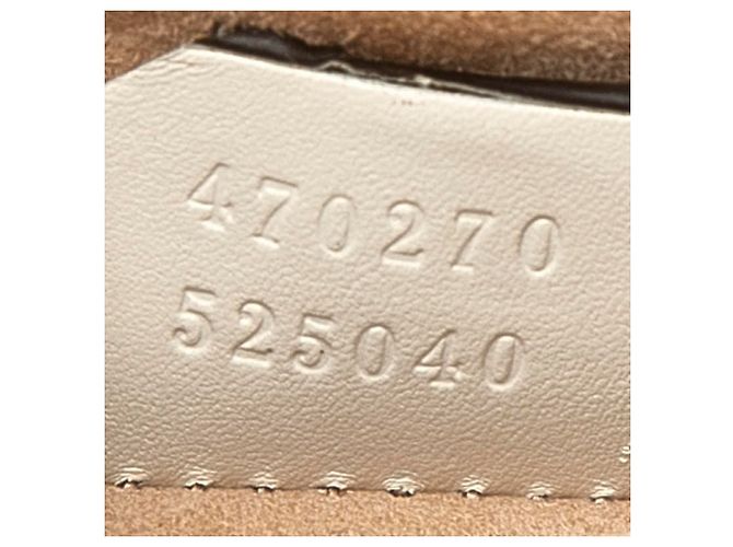 Borsa Gucci Sherry Line Sylvie Buckle Motif Bianco - vista 6