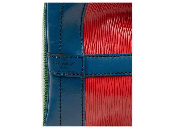 Louis Vuitton Epi Noe Tricolor Schultertasche Rot Blau - Ansicht 6