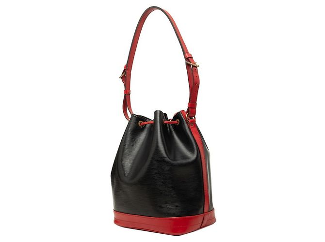 Borsa Louis Vuitton Epi Noe a tracolla Nero Rosso - vista 2