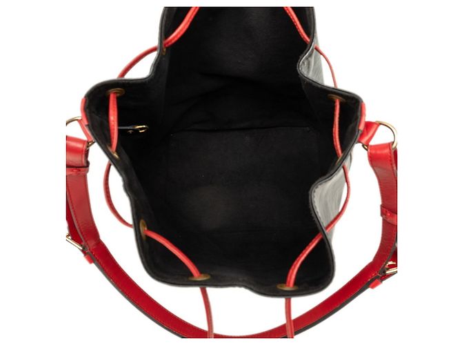 Borsa Louis Vuitton Epi Noe a tracolla Nero Rosso - vista 6