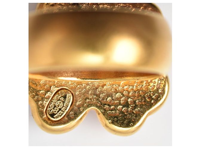 Anel banda Chanel Coco Mark com motivo de flor Rosa Dourado - vista 5