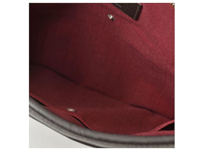 Bolsa de ombro e tiracolo em couro marrom escuro Loewe Castanho escuro - vista 15