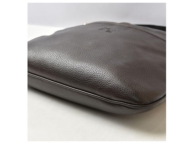 Bolsa de ombro e tiracolo em couro marrom escuro Loewe Castanho escuro - vista 4