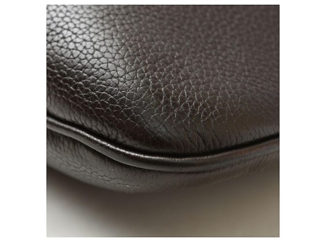 Bolsa de ombro e tiracolo em couro marrom escuro Loewe Castanho escuro - vista 5