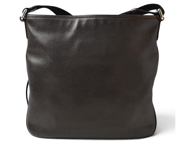 Bolsa de ombro e tiracolo em couro marrom escuro Loewe Castanho escuro - vista 7