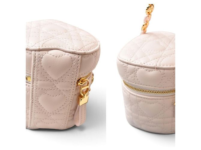 Borsa a tracolla mini Christian Dior DIORAMOUR Caro Rosa - vista 13