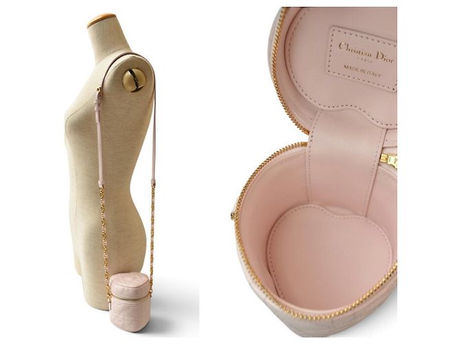 Borsa a tracolla mini Christian Dior DIORAMOUR Caro Rosa - vista 3