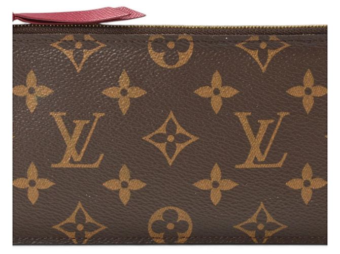 Louis Vuitton Pochette Felicie Pouch Castaño Fucsia Monograma - vista 2