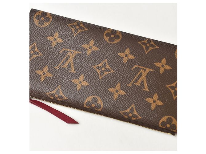 Louis Vuitton Pochette Felicie Pouch Castaño Fucsia Monograma - vista 4