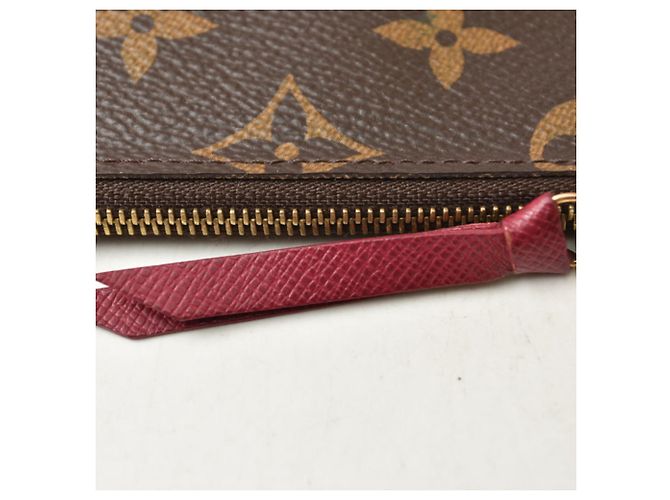 Louis Vuitton Pochette Felicie Pouch Castaño Fucsia Monograma - vista 5