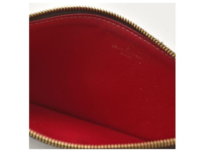 Louis Vuitton Pochette Felicie Pouch Castaño Fucsia Monograma - vista 7