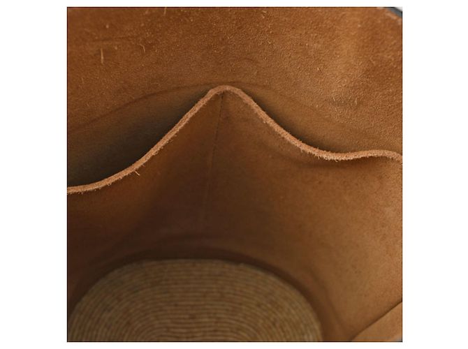 Bolsa Bucket Loewe Gate Marrom Amarelo - vista 13