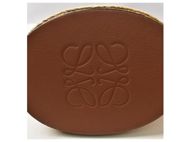 Bolsa Bucket Loewe Gate Marrom Amarelo - vista 6