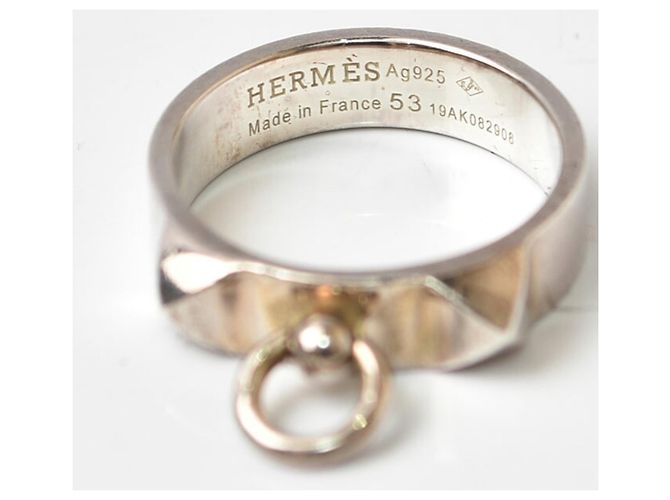 Hermès Anello Hermes Collier de Chien Argento - vista 4