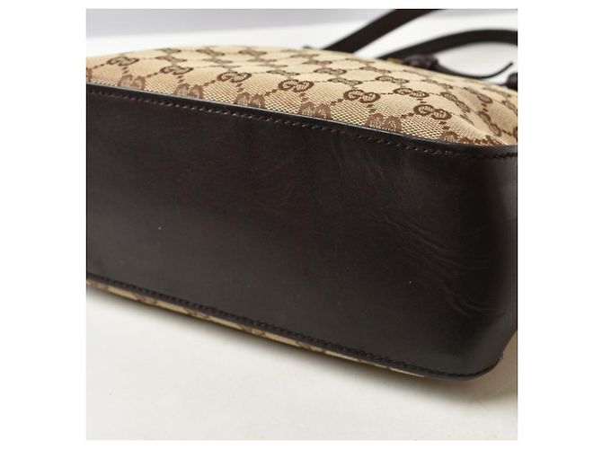 Bolso Gucci GG Canvas Castaño Beige - vista 6